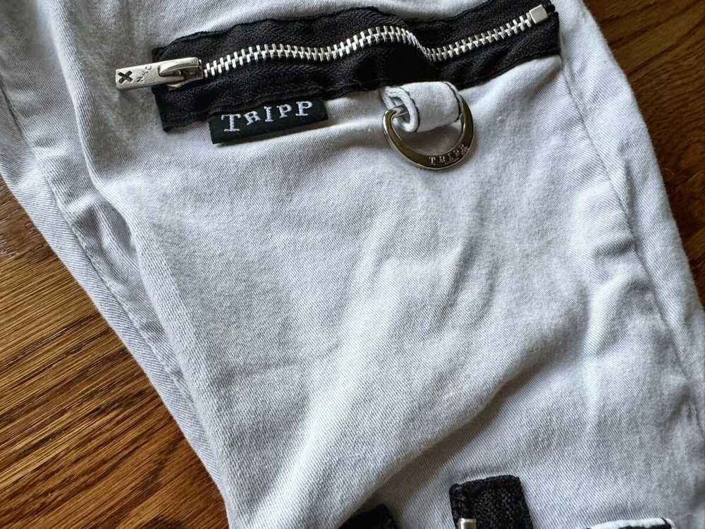 Tripp Nyc 31 Split Leg Bondage Pants Black White … - image 8