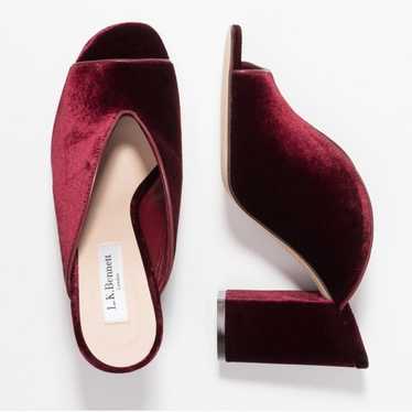 L.K. Bennett Carmela velvet block heel - image 1