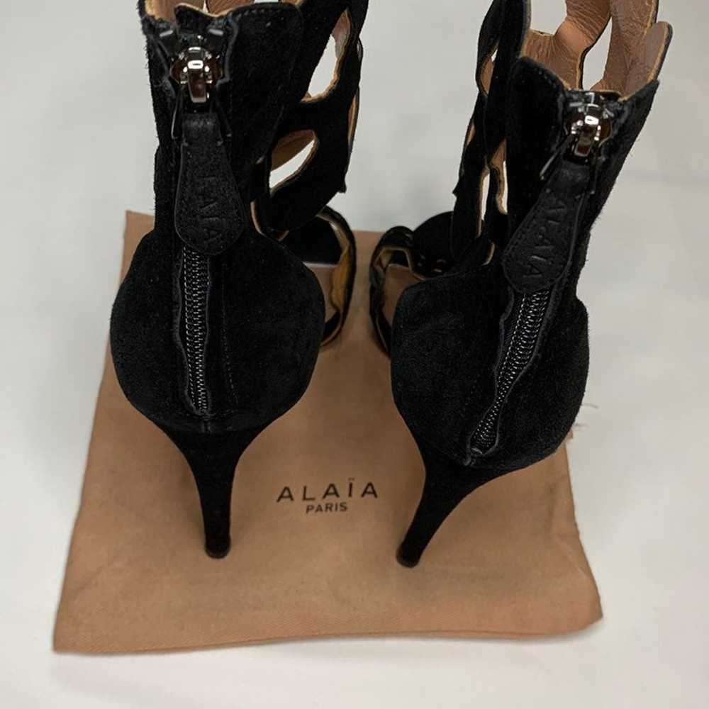 Alaïa Black Cut Out Heels - image 4