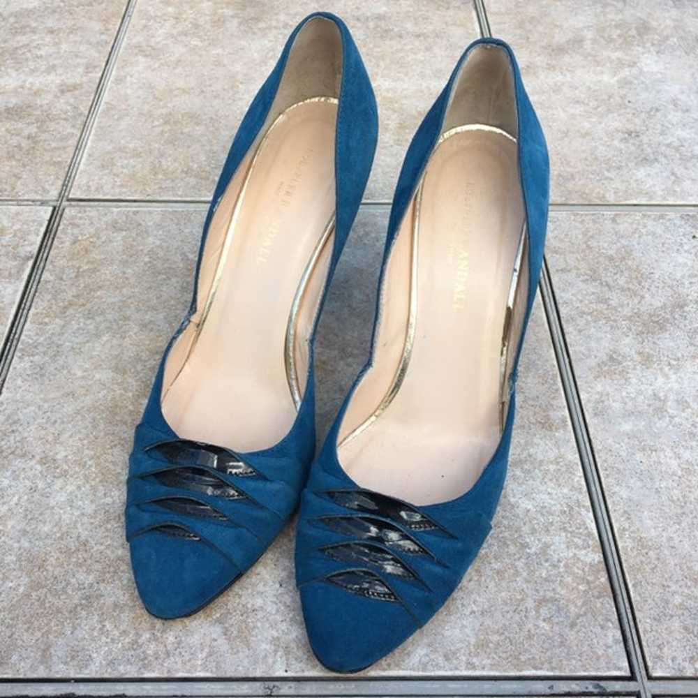 Loeffler Randall blue teal pumps shoes h - image 11