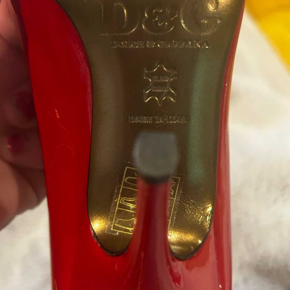 Dolce and Gabbana Red Heels size 37 - image 10