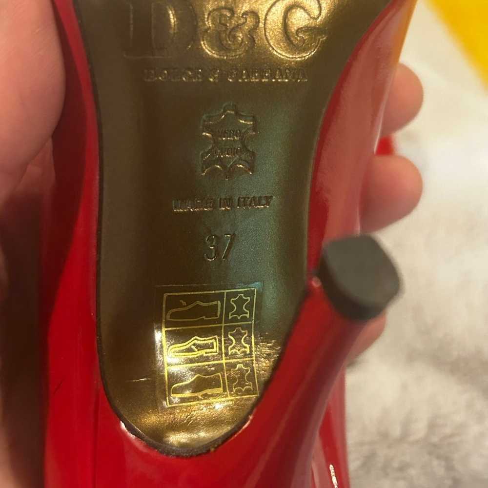 Dolce and Gabbana Red Heels size 37 - image 9