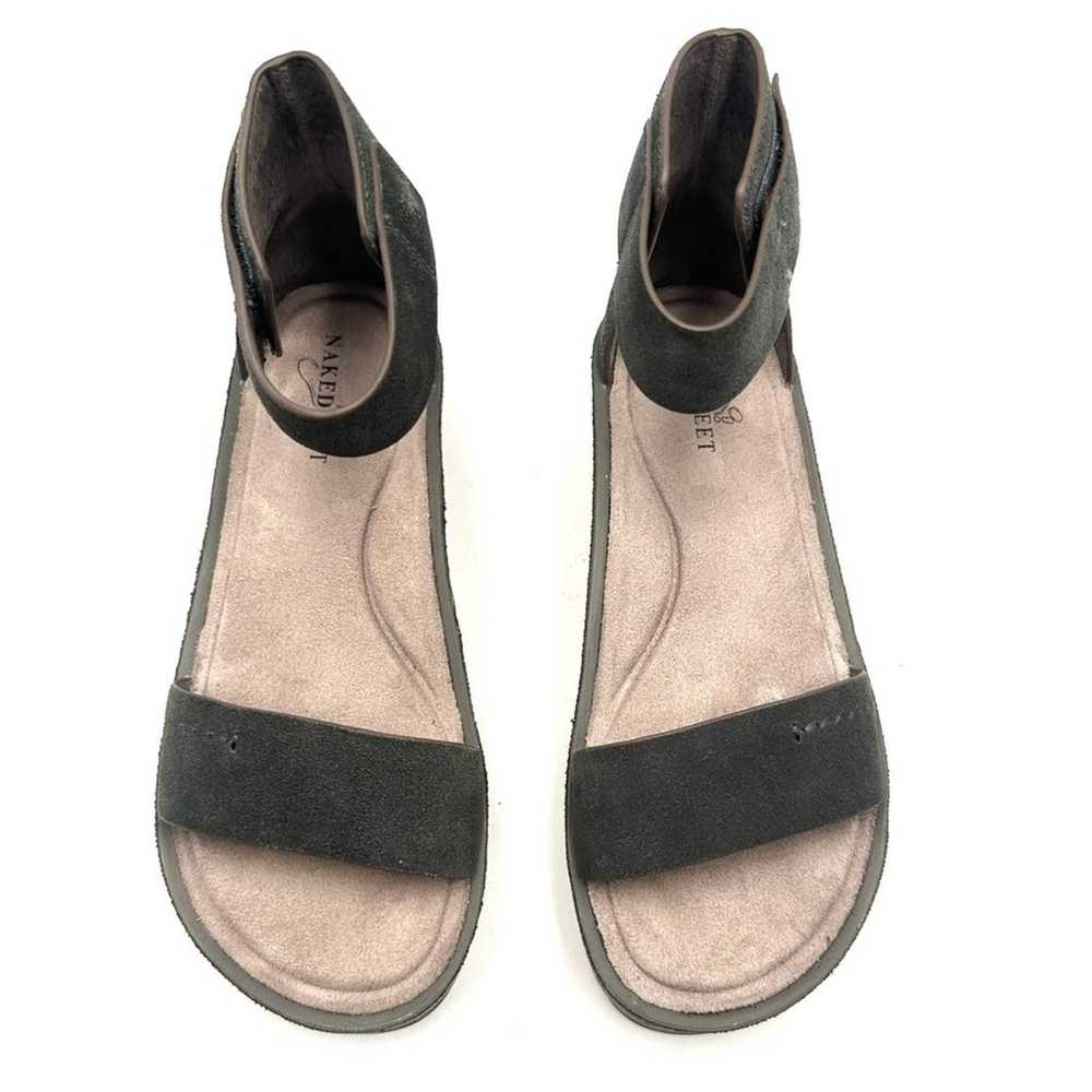 Naked Feet Renzi women's Grey wedge sandal =. SIZ… - image 5
