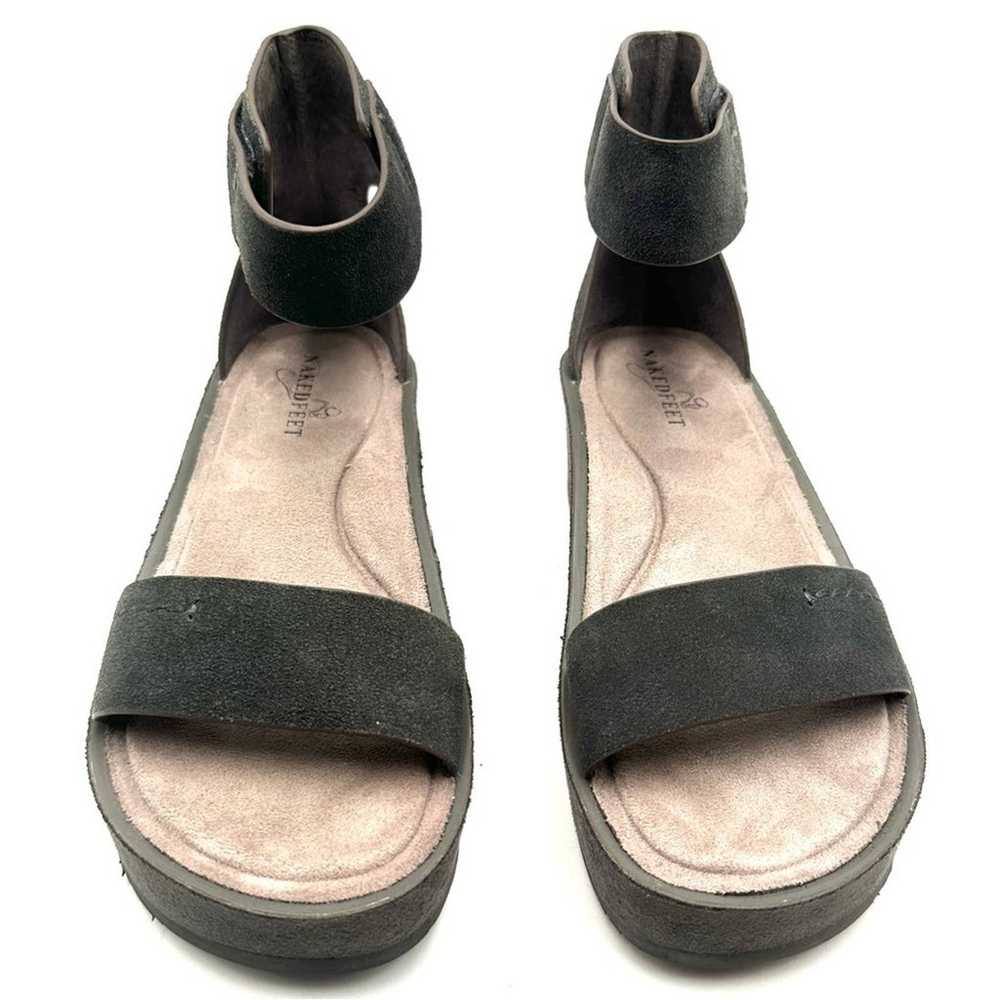 Naked Feet Renzi women's Grey wedge sandal =. SIZ… - image 7
