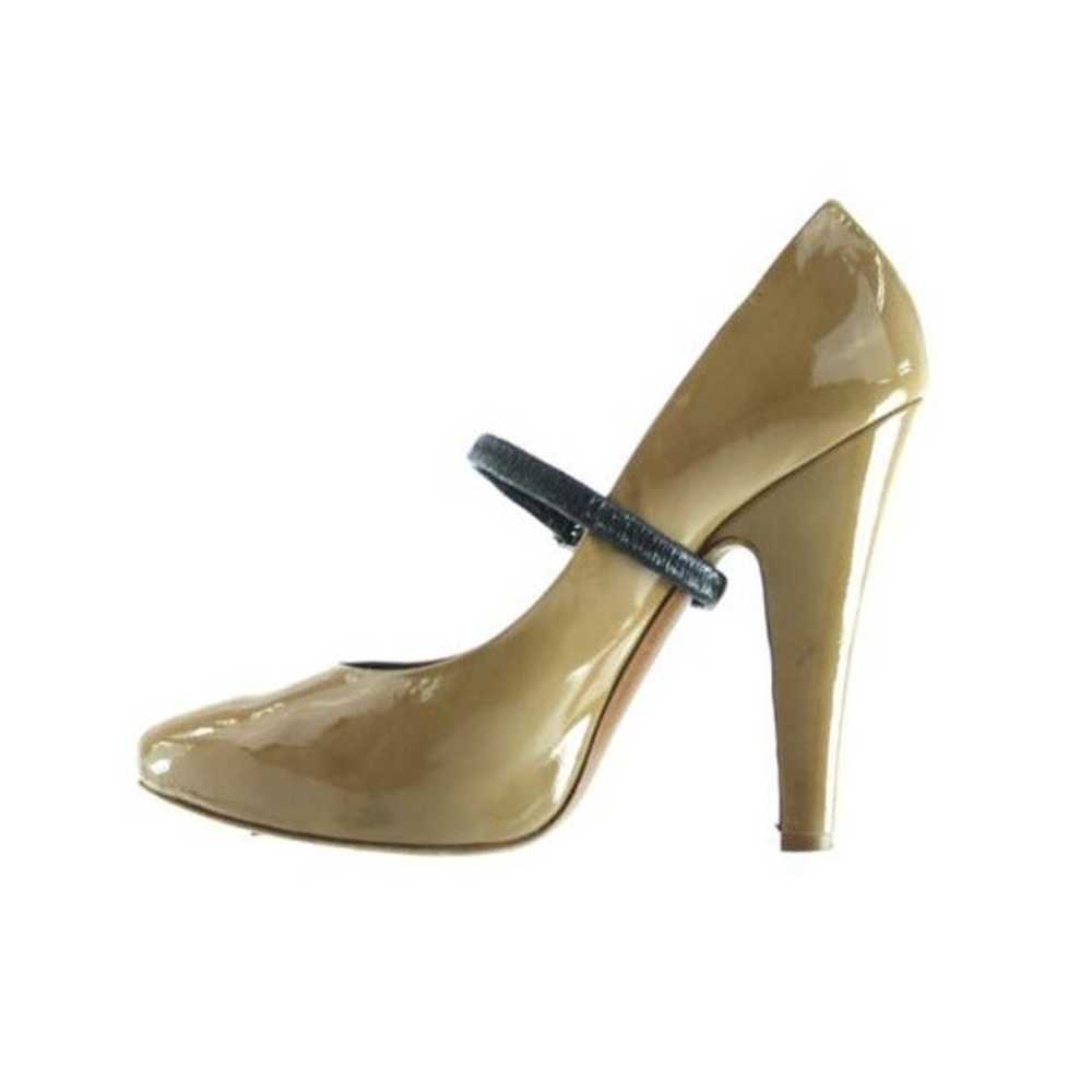 MOSCHINO Tan Patent Leather Pumps - image 1