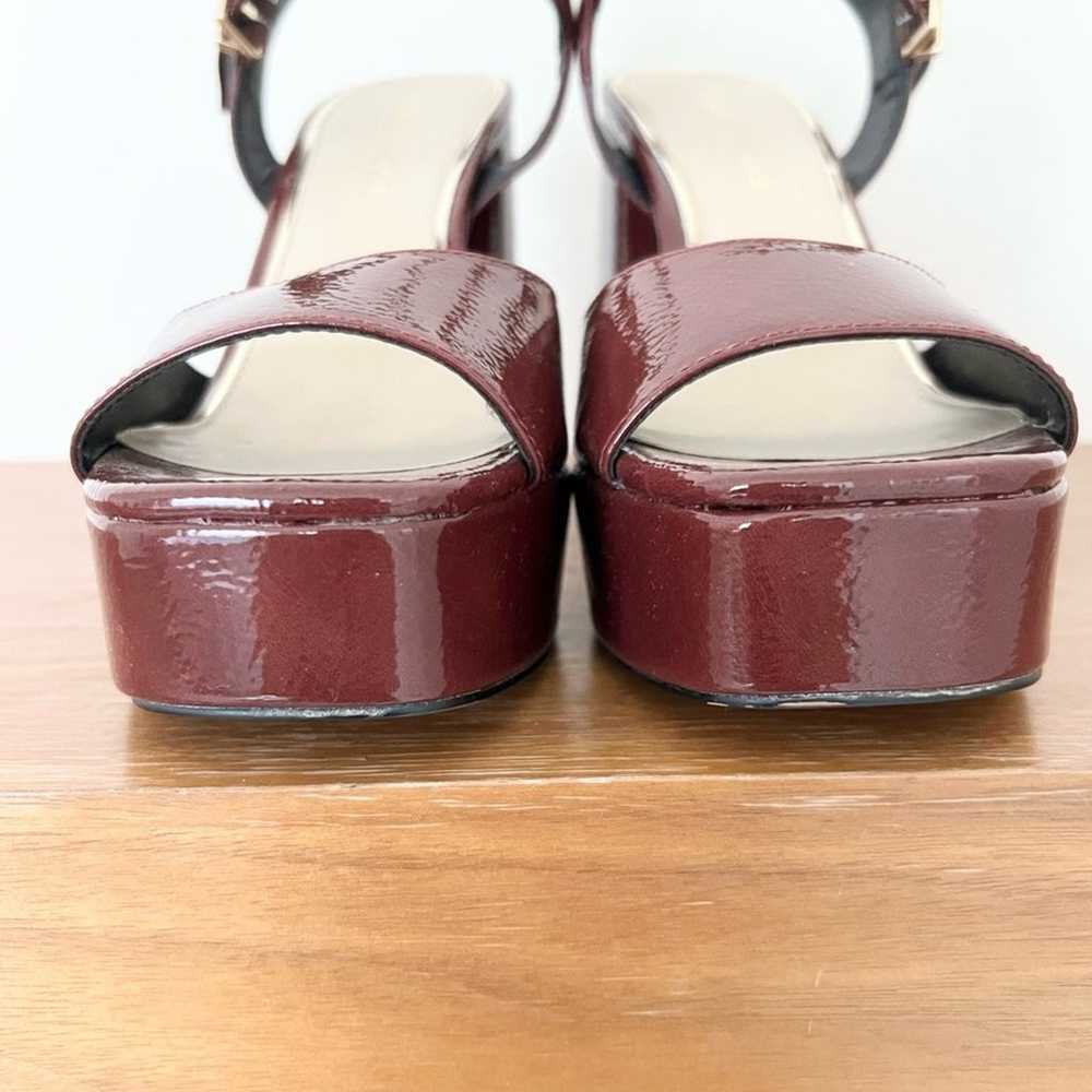 Kenneth Cole dolly platform sandals burgundy size… - image 7