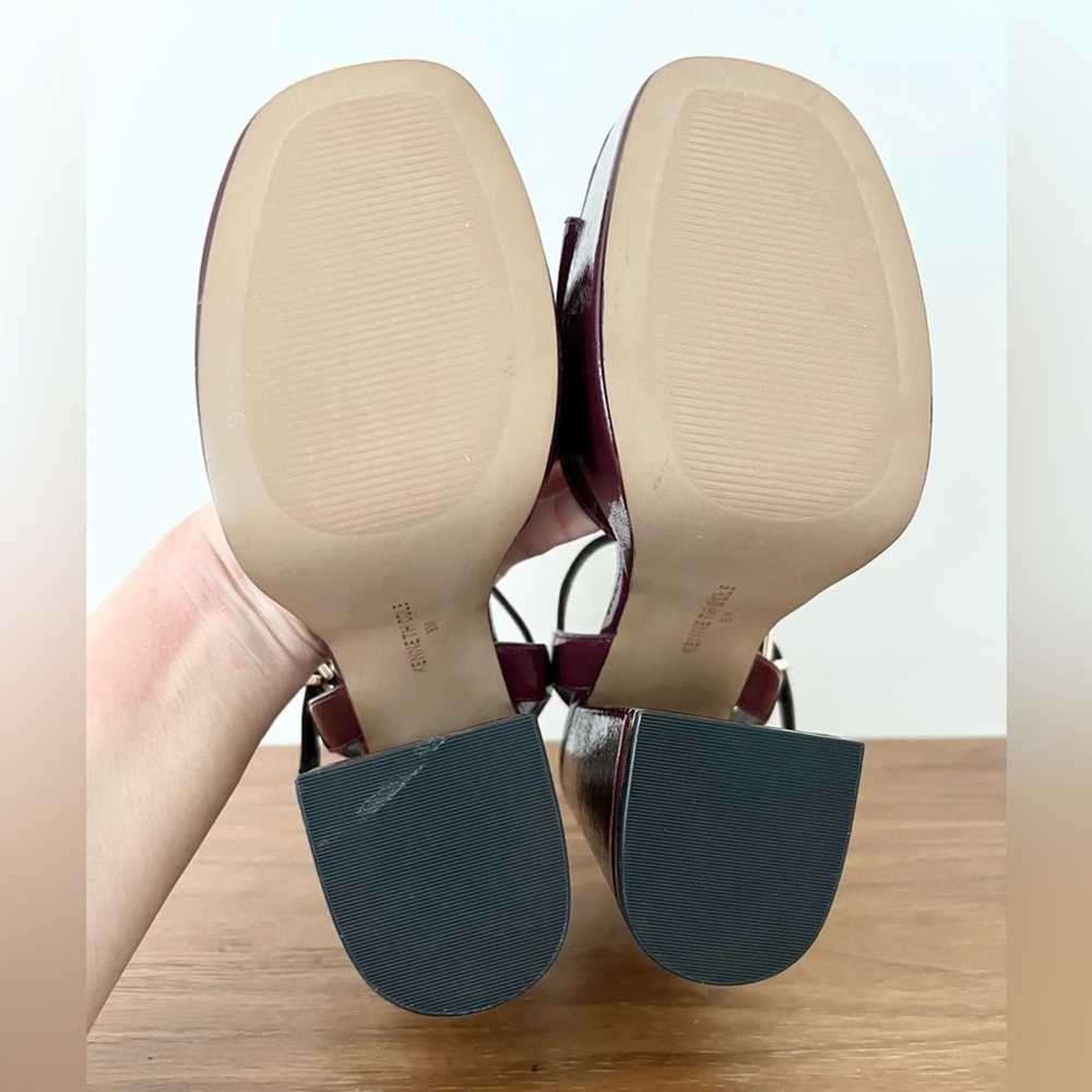 Kenneth Cole dolly platform sandals burgundy size… - image 8