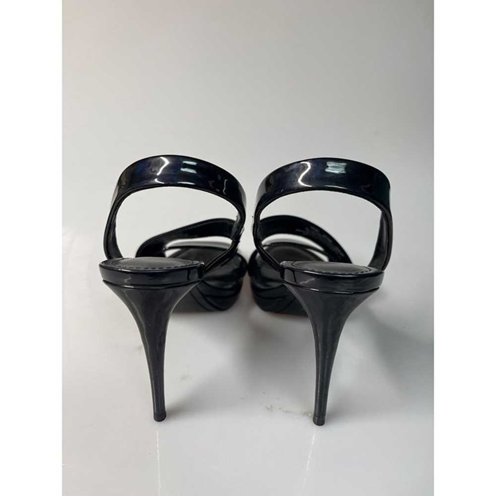 DKNY Sling Back Strappy Black Heels Size 5 - image 3