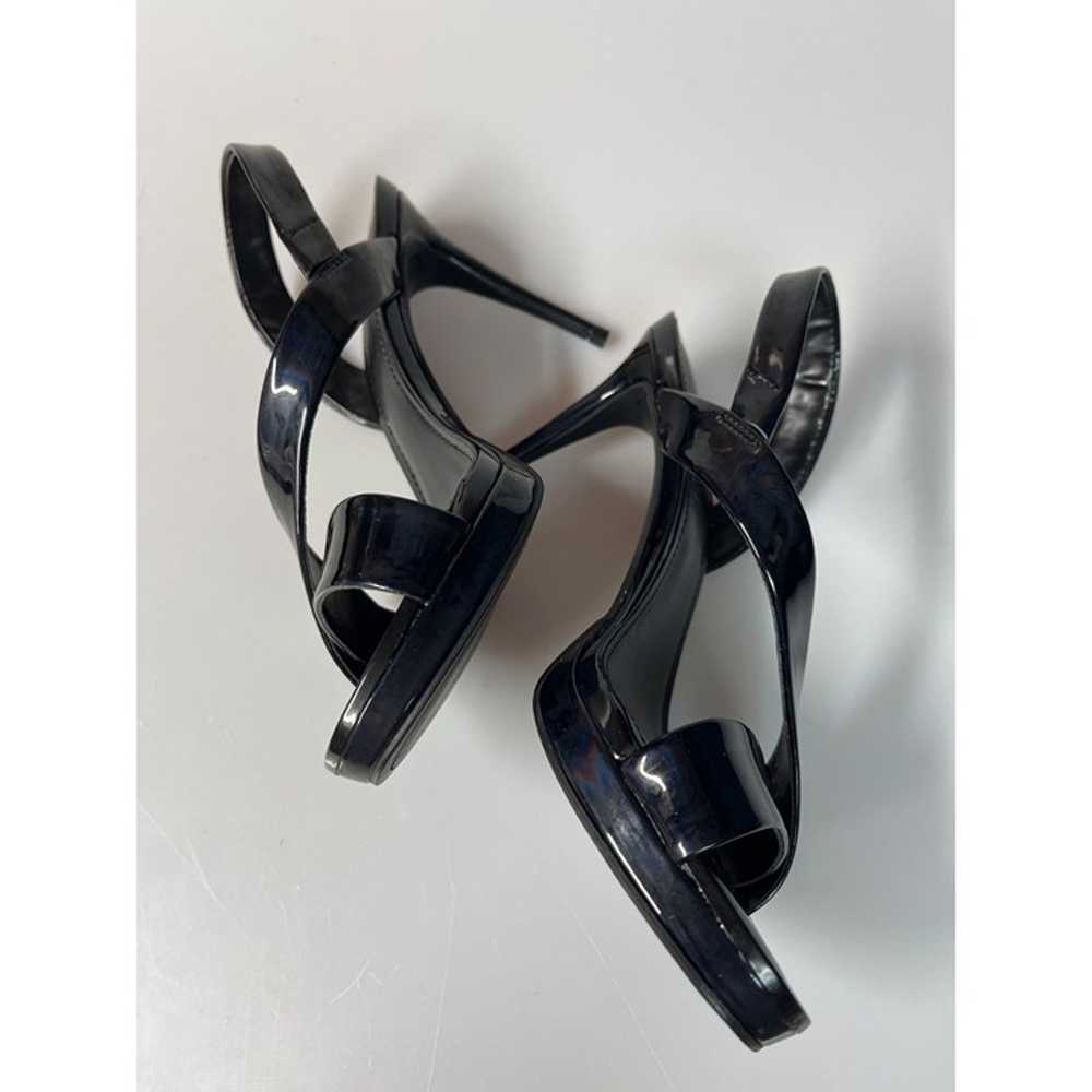 DKNY Sling Back Strappy Black Heels Size 5 - image 6