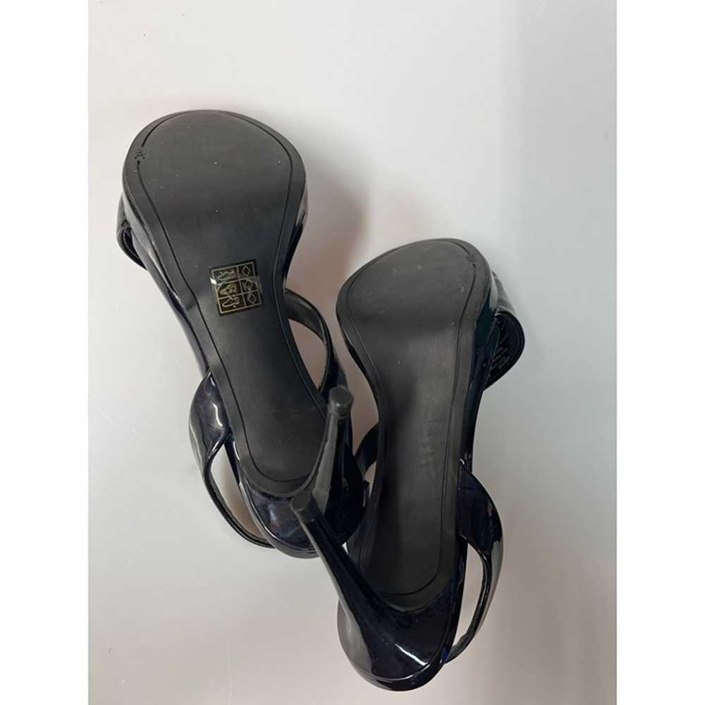 DKNY Sling Back Strappy Black Heels Size 5 - image 8