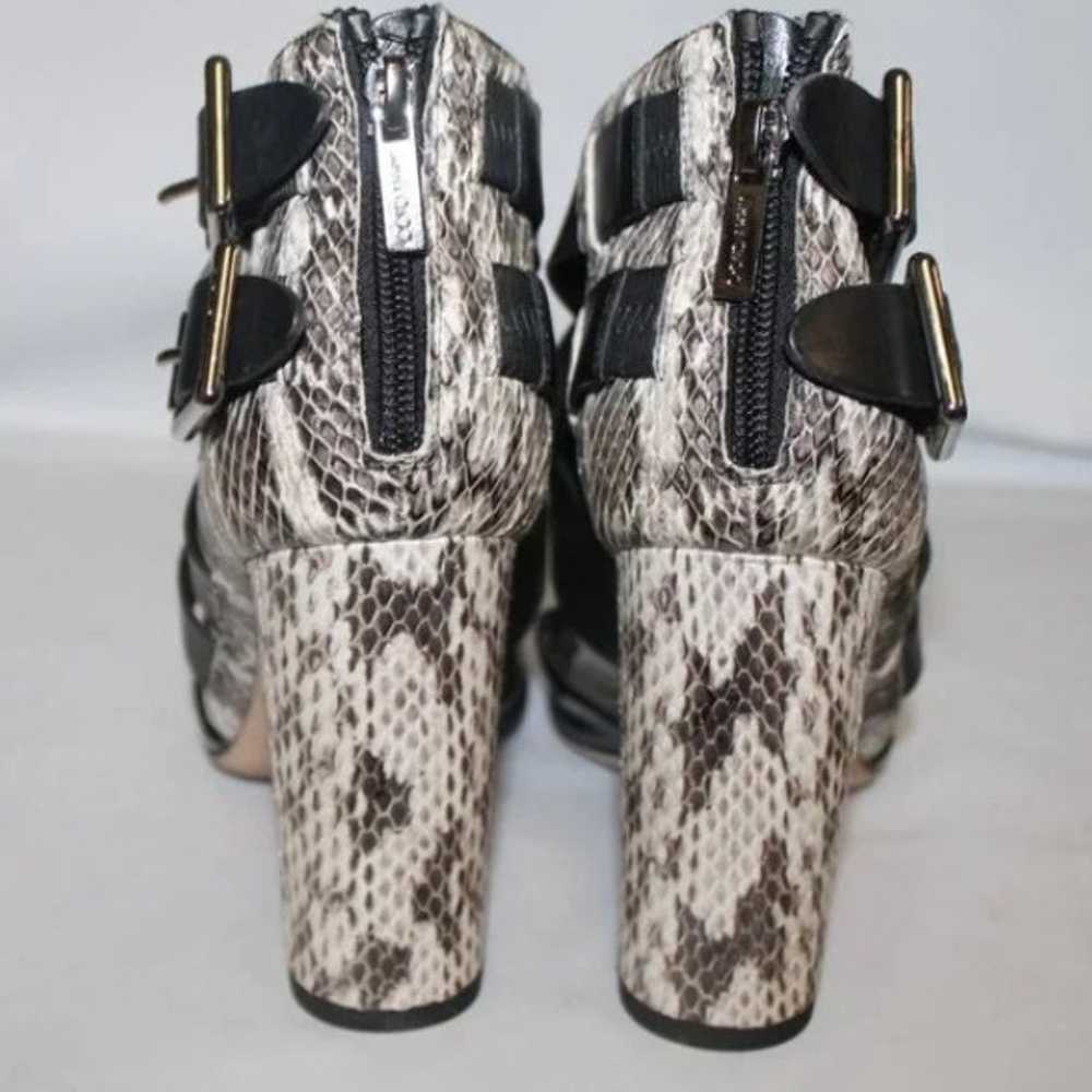 NEW Jimmy Choo Leather Snakeskin Double Ankle Str… - image 8