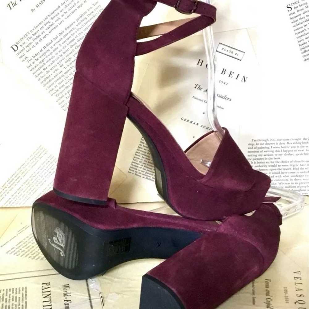 Free People Sandals Platform Heel Plum - image 7