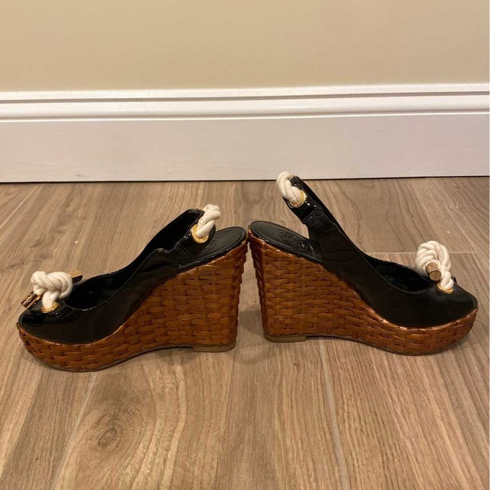 Tory Burch wedge shoes size 5 1/2 - image 3