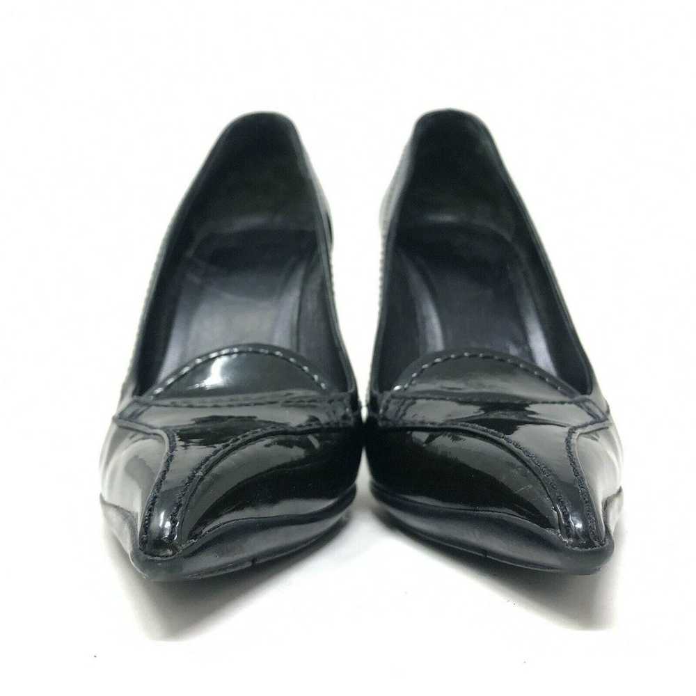 Miu Miu Pointed Toe Black Patent Leather Penny Lo… - image 2