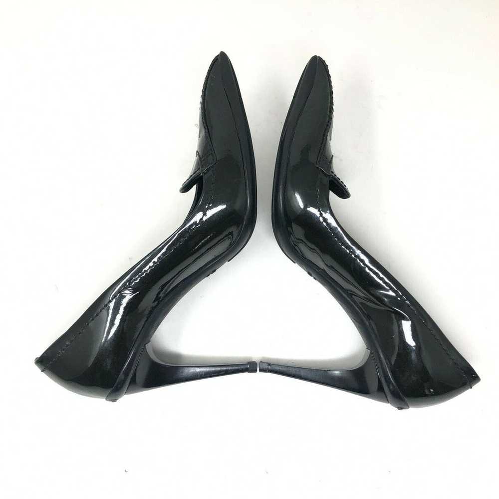 Miu Miu Pointed Toe Black Patent Leather Penny Lo… - image 7