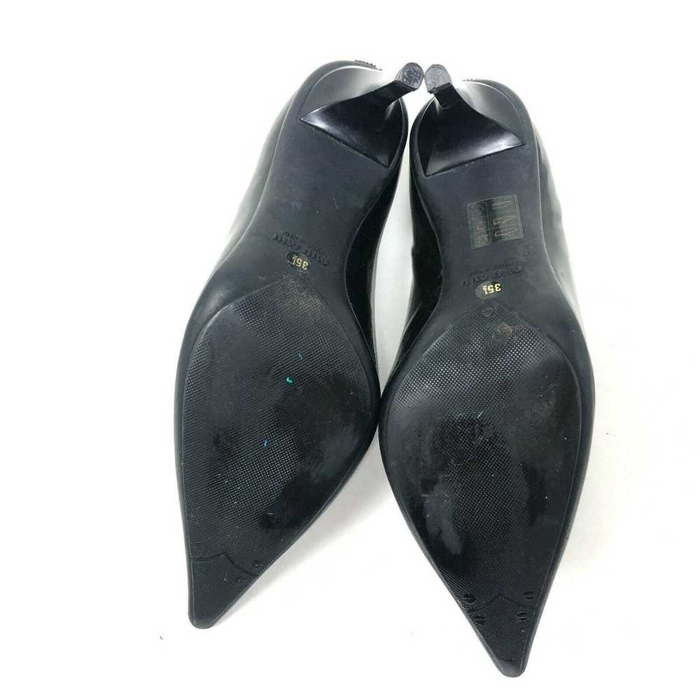 Miu Miu Pointed Toe Black Patent Leather Penny Lo… - image 8