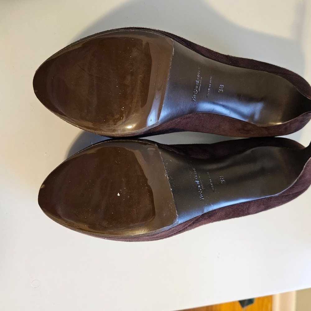 Ysl Chocolate brown Yves Saint Laurent round-toe … - image 4