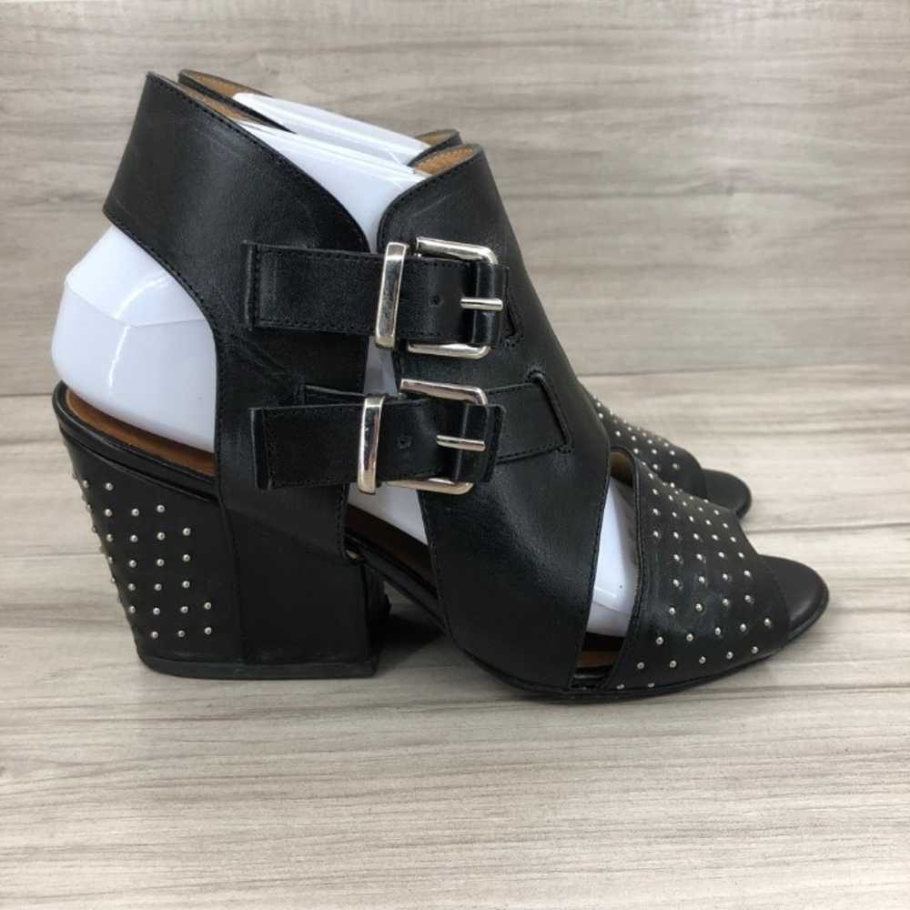 Thakoon Addition black Leather Studded Heeled San… - image 1