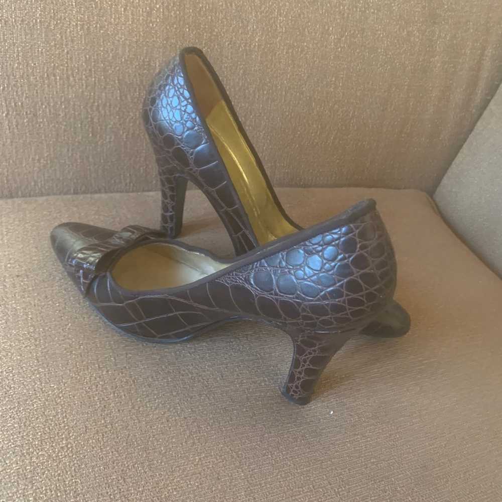 Dolce & Gabbana Croc Heels Sz 37.5 Women's - image 2