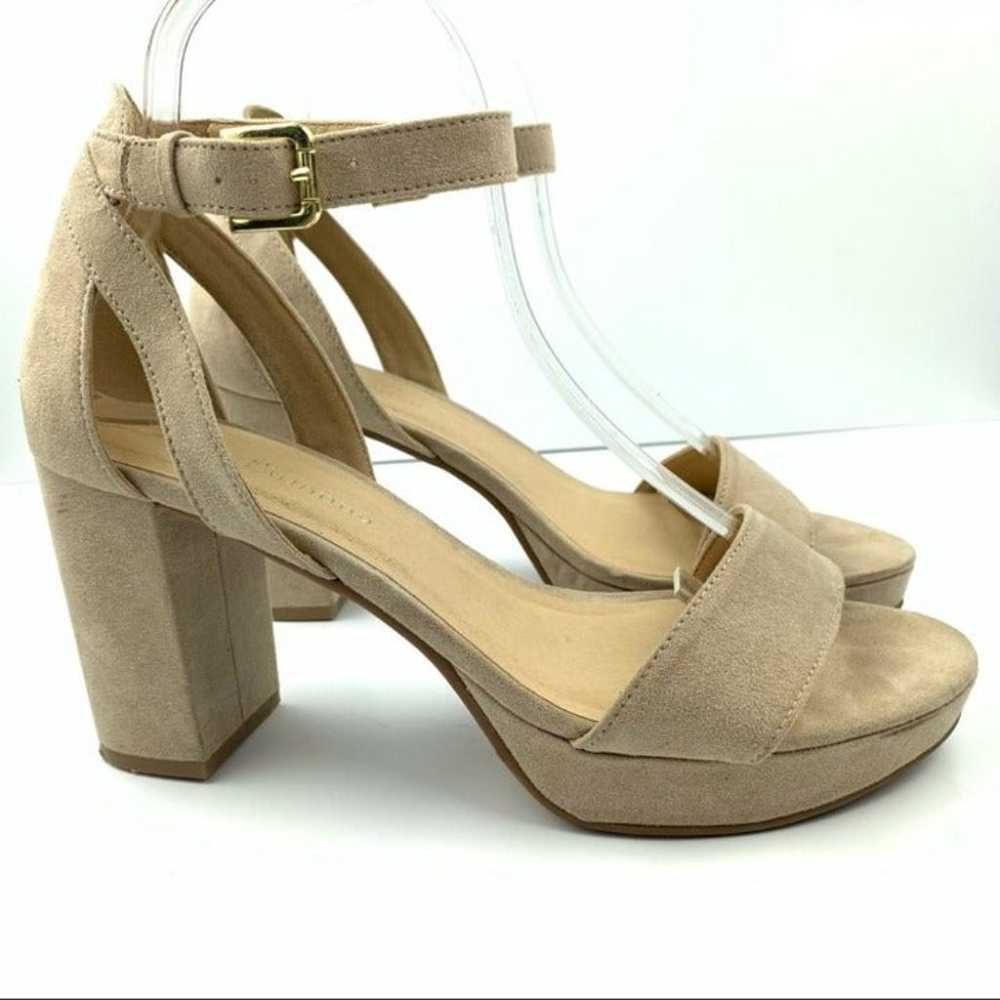 CL by Chinese Laundry heels sz 8.5 39 beige faux … - image 12