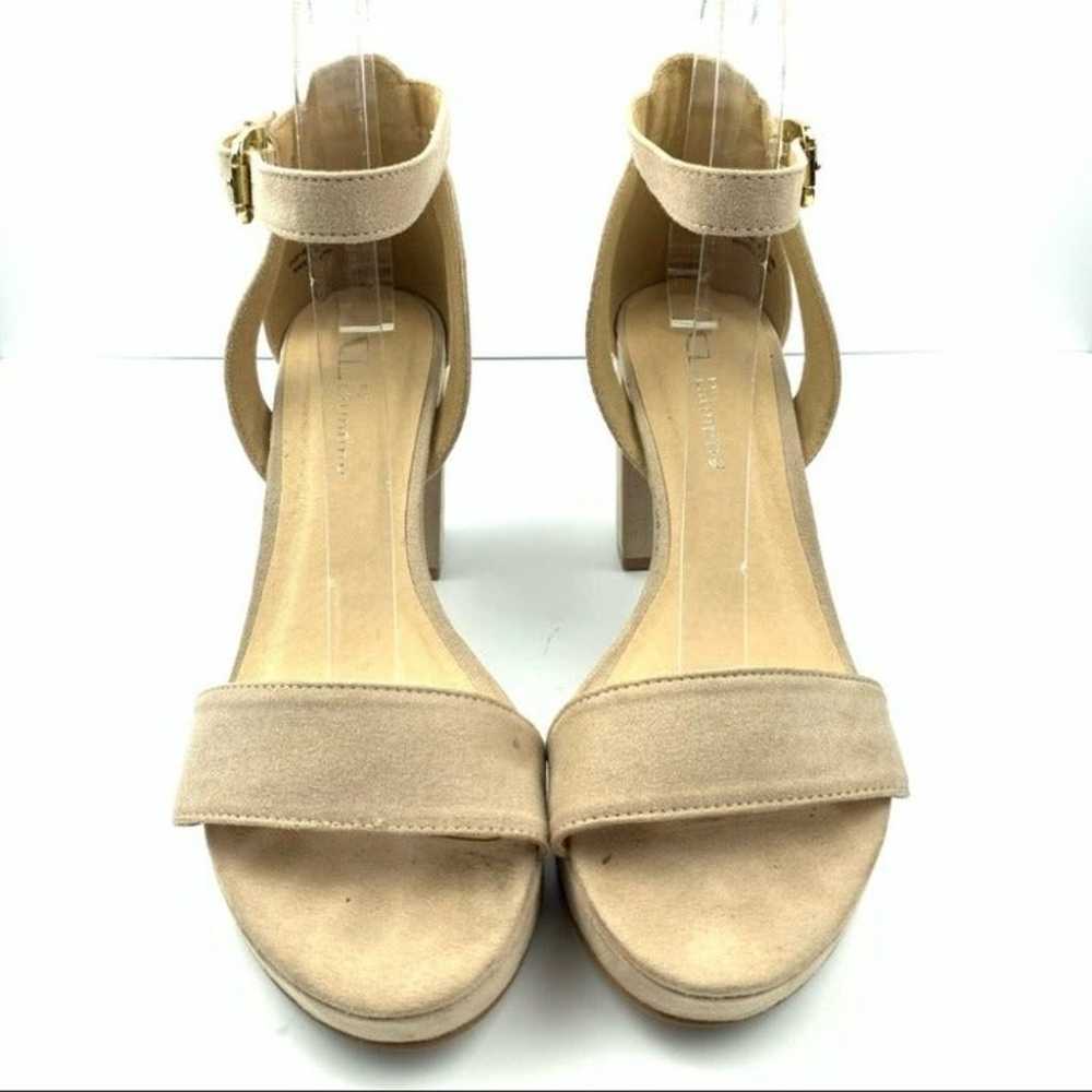 CL by Chinese Laundry heels sz 8.5 39 beige faux … - image 2