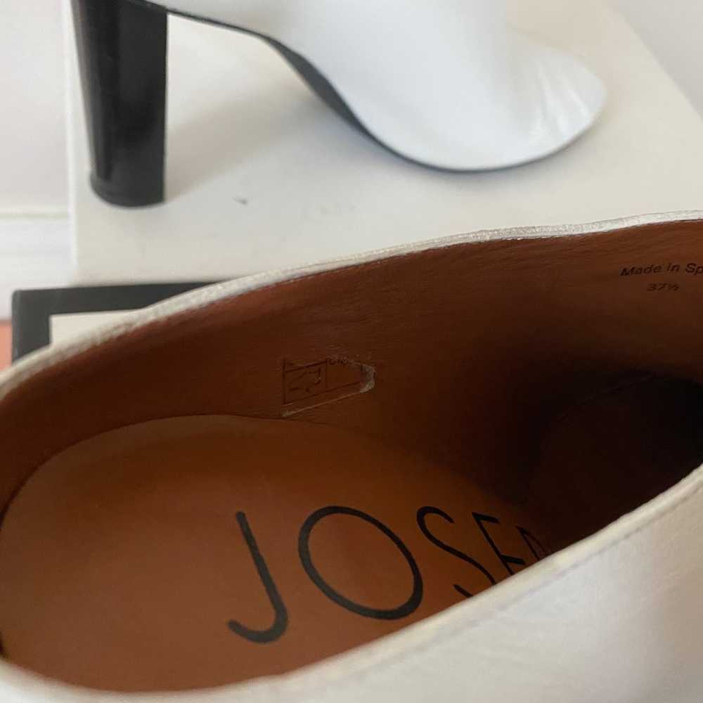 Joseph White Leather Heel IT37.5 US7/7.5 - image 6