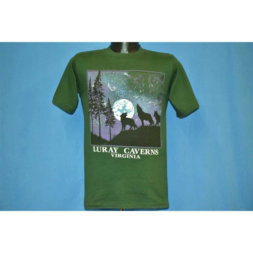 Vintage vtg 90s LURAY CAVERNS VIRGINIA WOLVES HOW… - image 2
