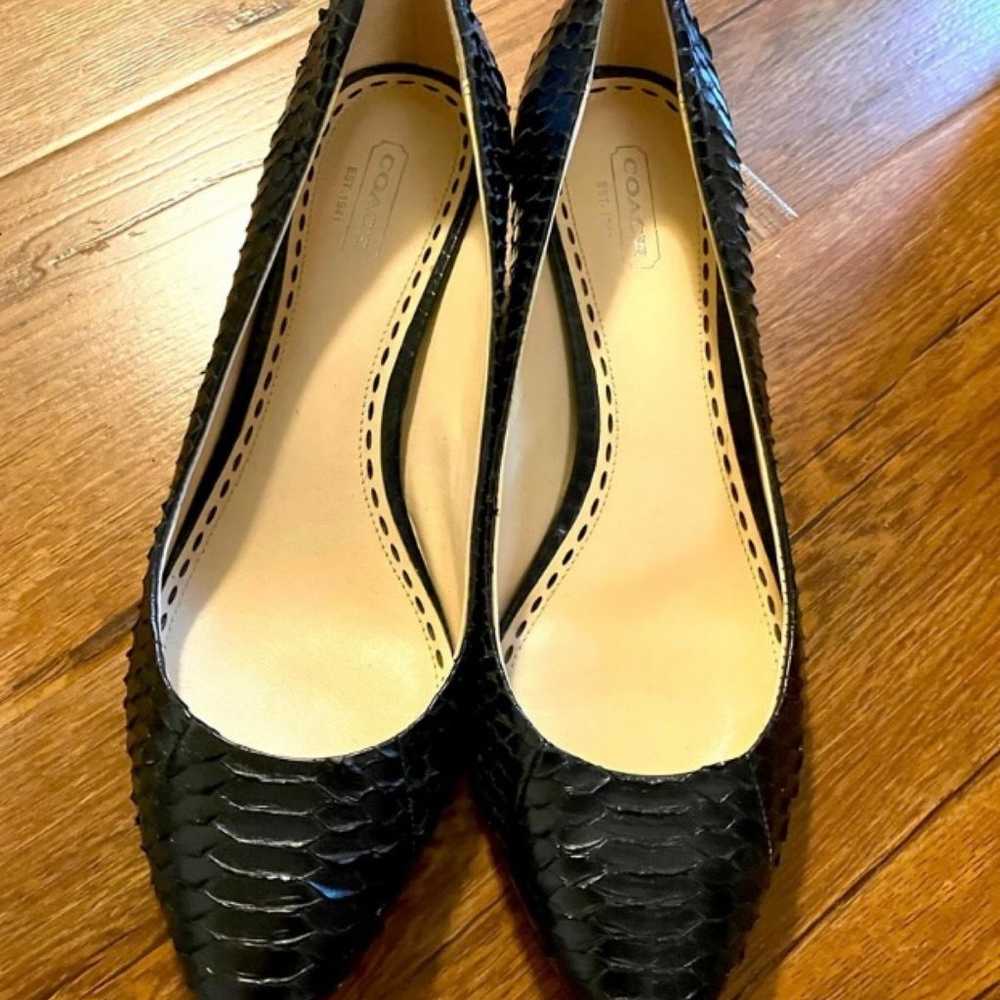 snakeskin kitten heels