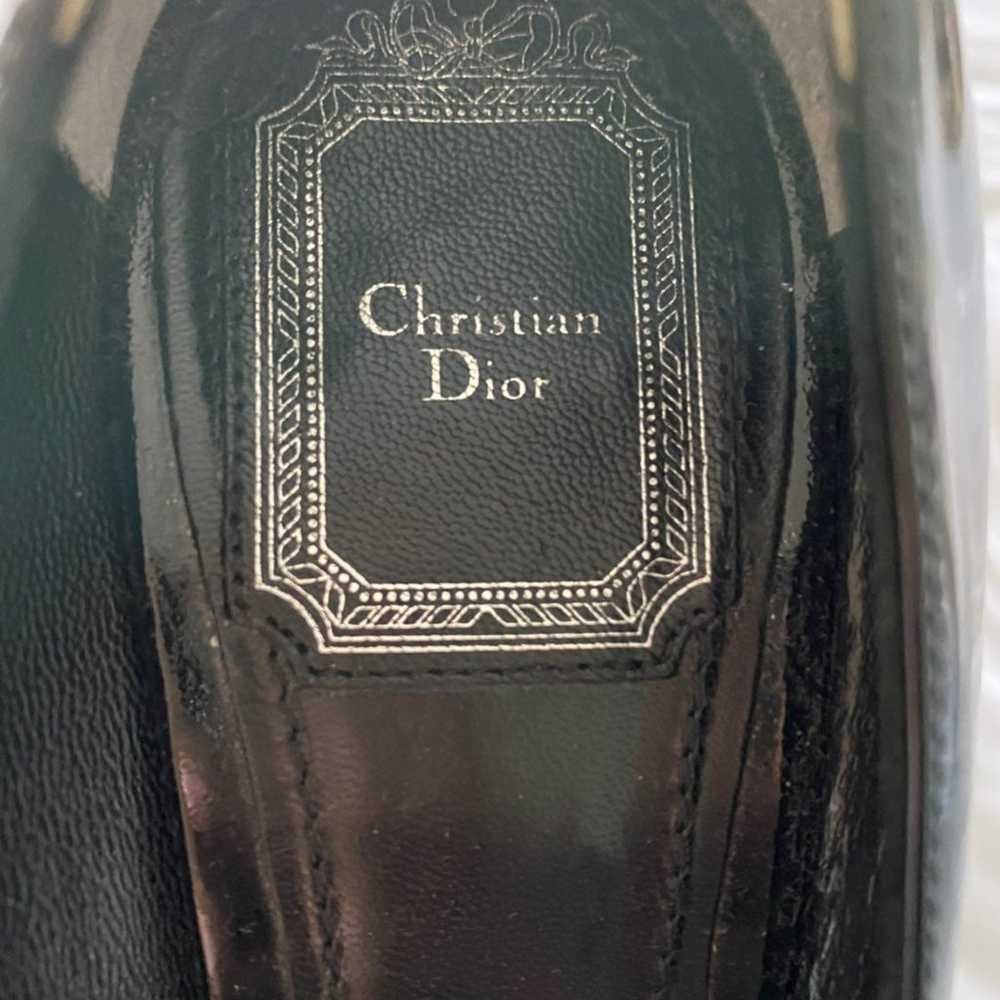 Christian Dior black bow pumps 38.5 - image 8