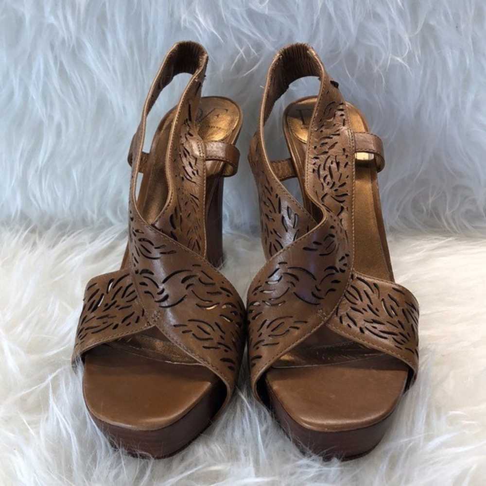 Diane Von brown laser cut IRIS heels - image 2