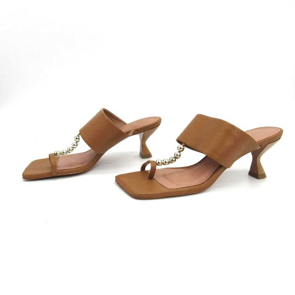 RAYE Uly Leather Slip On Heels in Tan SZ 6 - image 4