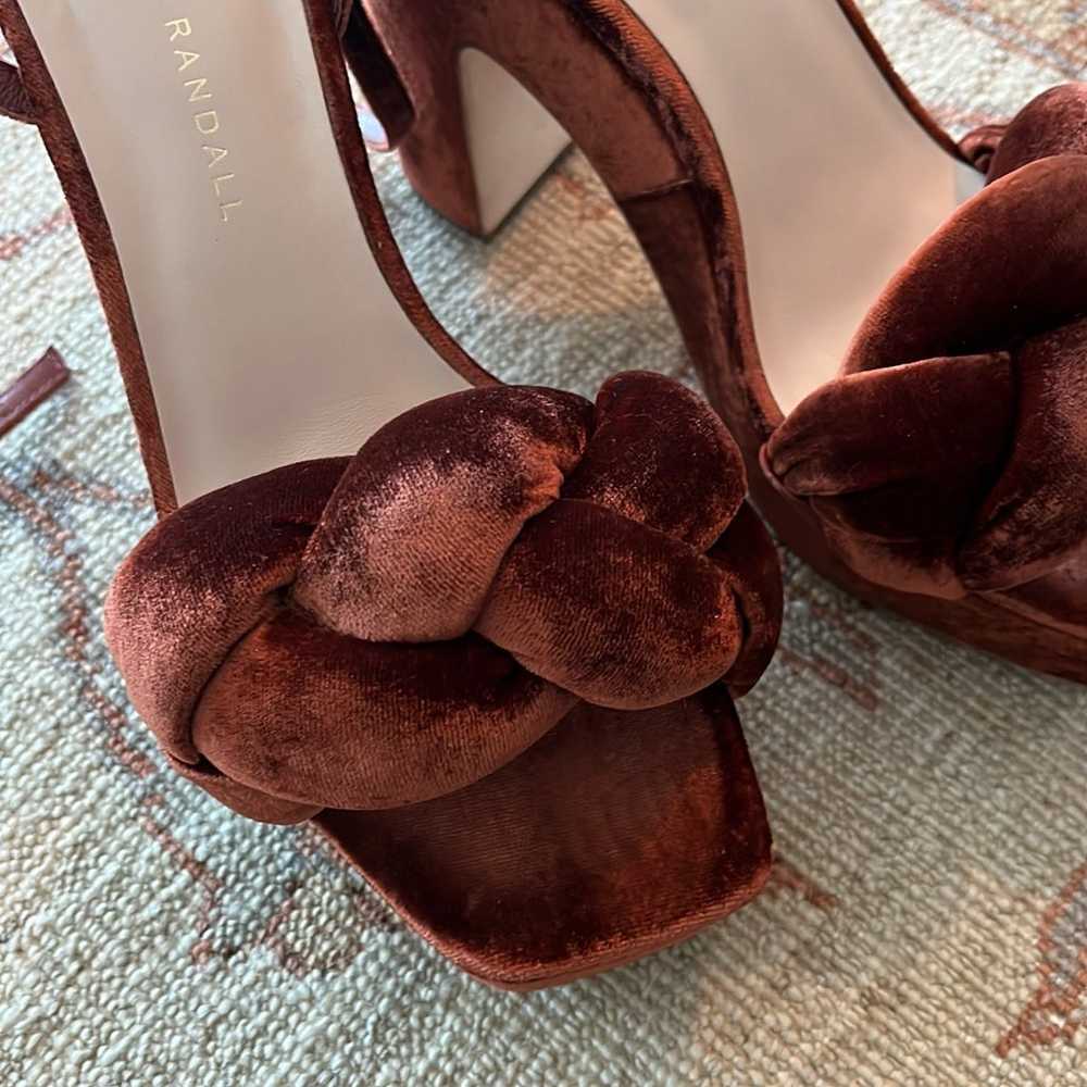 Loeffler Randall Braided Velvet Heels - image 6