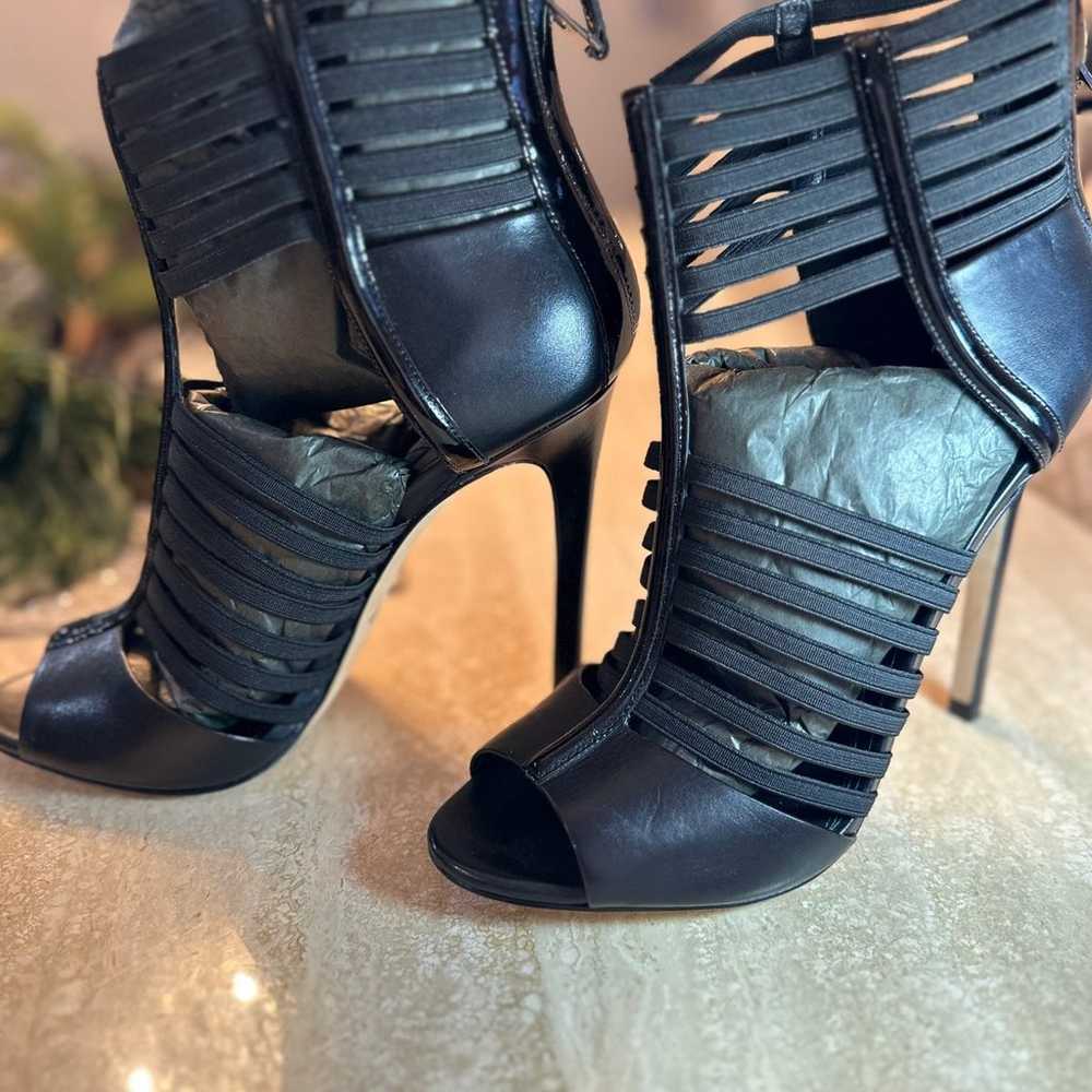 Brian Atwood black gladiator heels - image 1