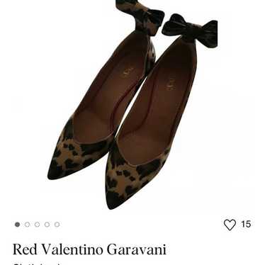 red Valentino patent leather pumps