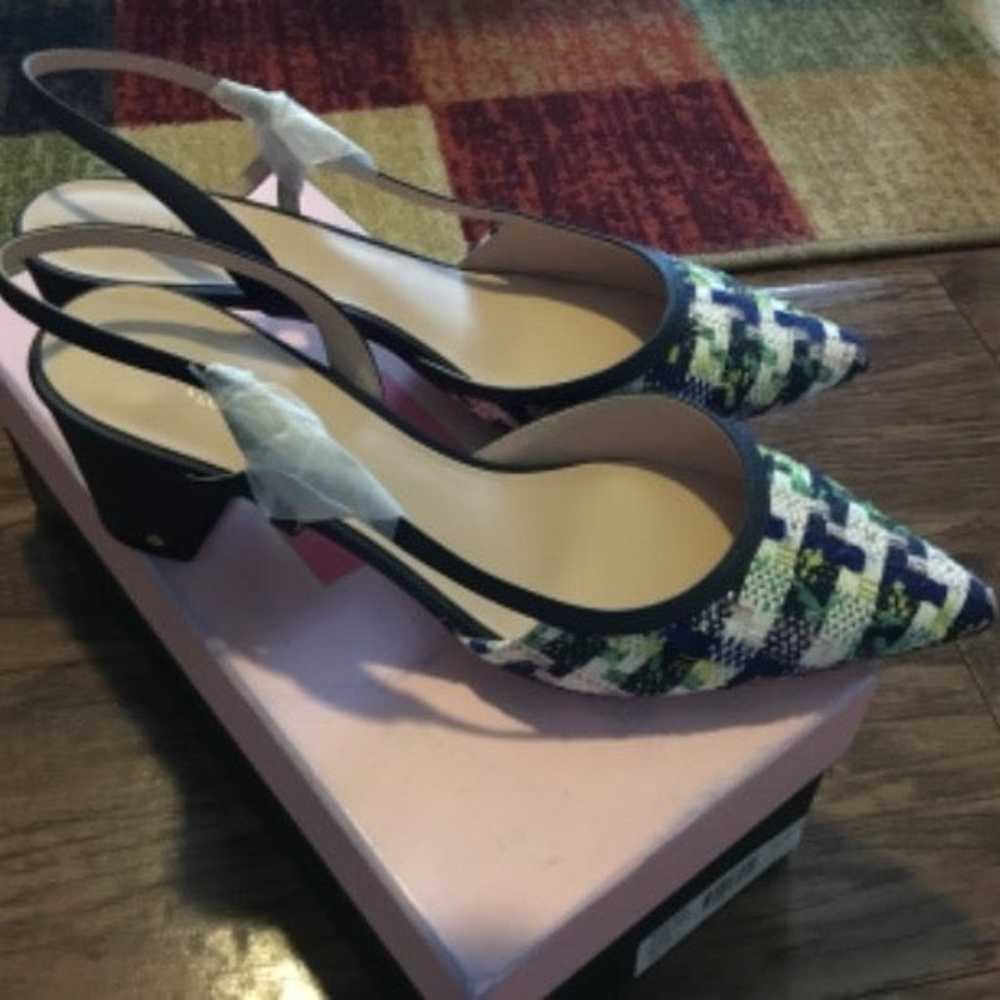 Kate Spade ladies tweed sling back shoe - image 2