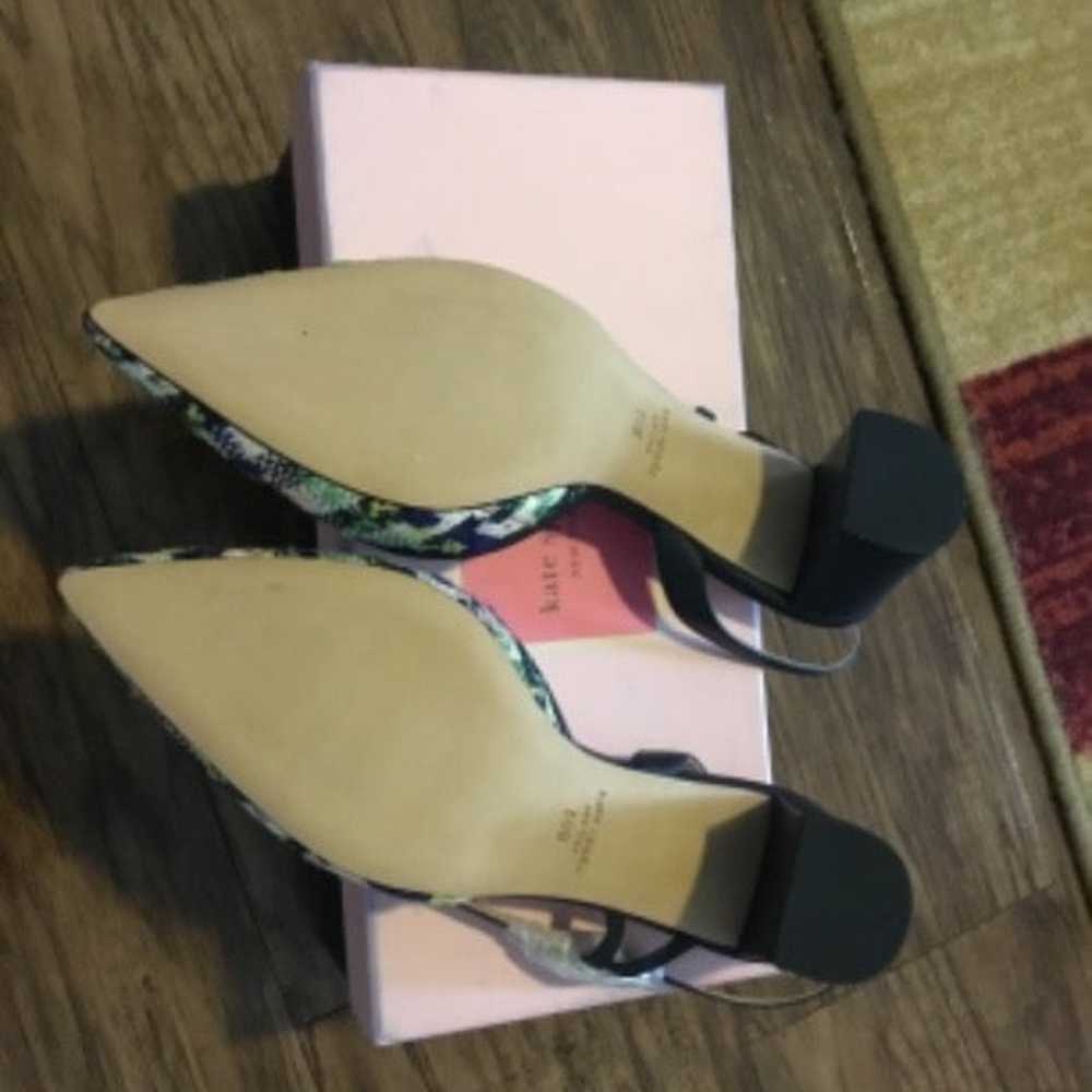 Kate Spade ladies tweed sling back shoe - image 4