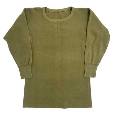 Military × Vintage 40s Thermal Shirt - image 1