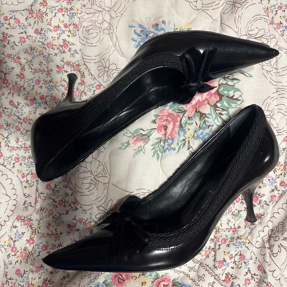 Black Prada Kitten Heels - image 2
