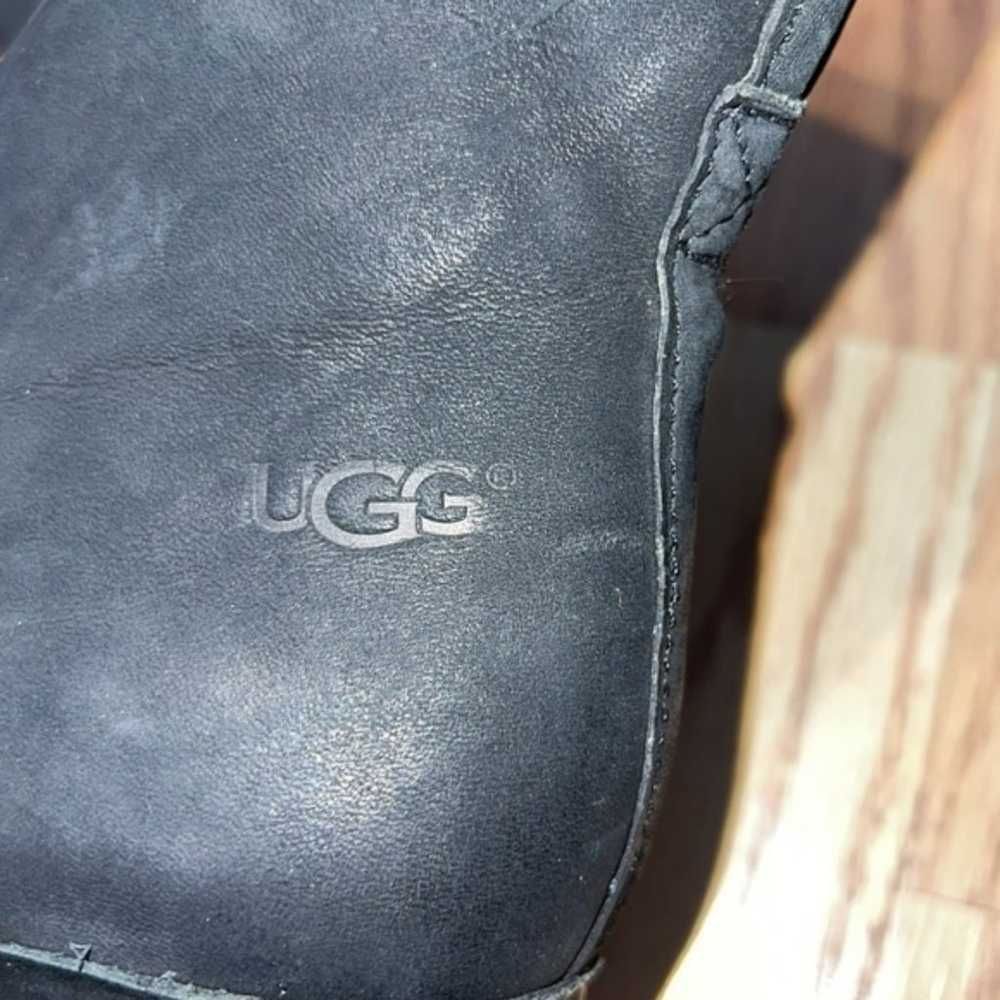 black suede leather Ugg Lynnea sheepskin lined he… - image 8