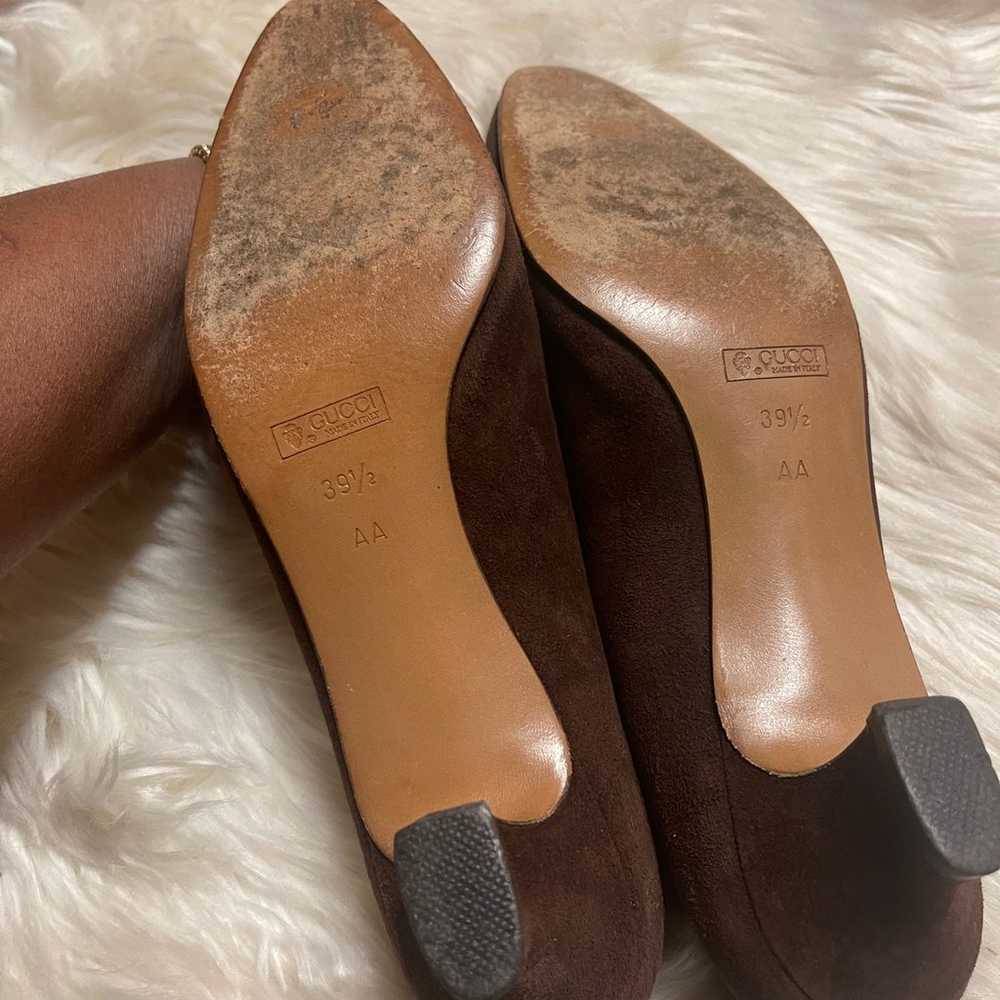 Vintage Gucci Suede Pumps - image 10