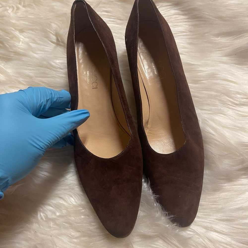 Vintage Gucci Suede Pumps - image 7