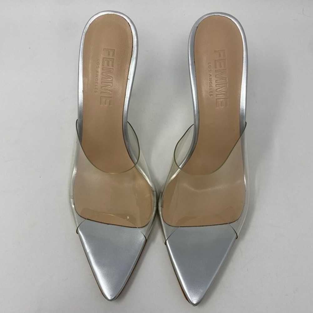 FEMME LA The Ford Mule - Metallic Silver size 39 - image 3