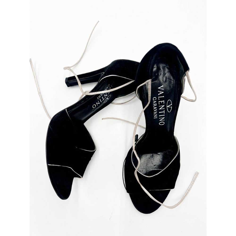 Valentino Garavani Black Peep Toe Heels Size 36.5… - image 2