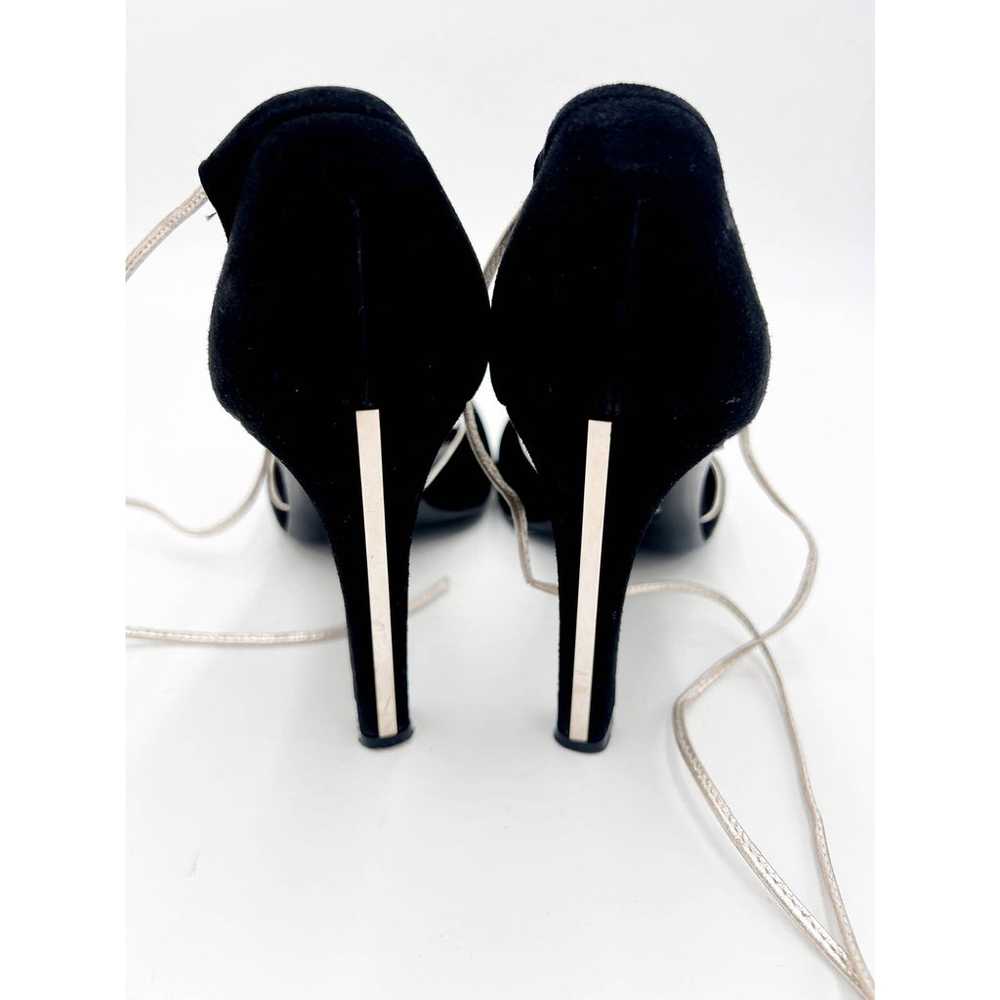 Valentino Garavani Black Peep Toe Heels Size 36.5… - image 5