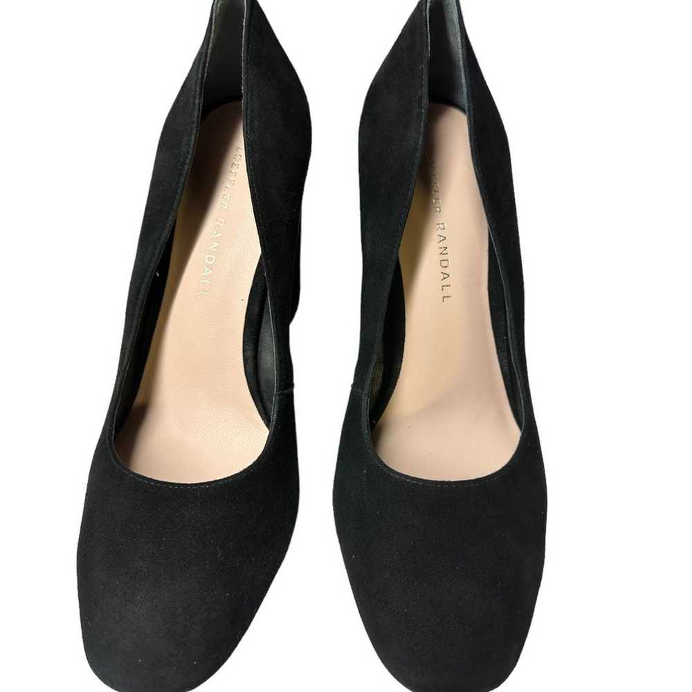 Loeffler Randall Suede Heels Black Pumps Block He… - image 3