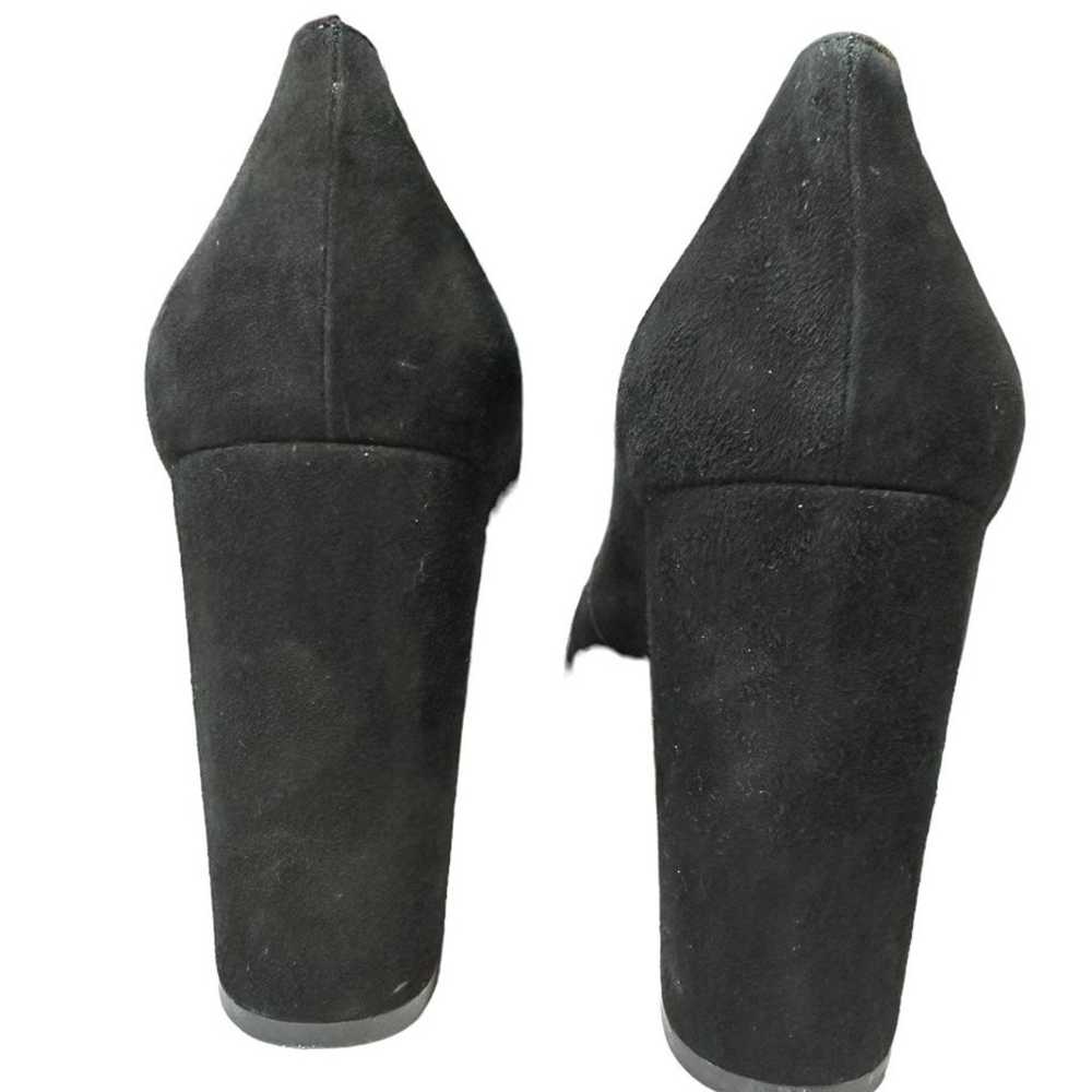 Loeffler Randall Suede Heels Black Pumps Block He… - image 4