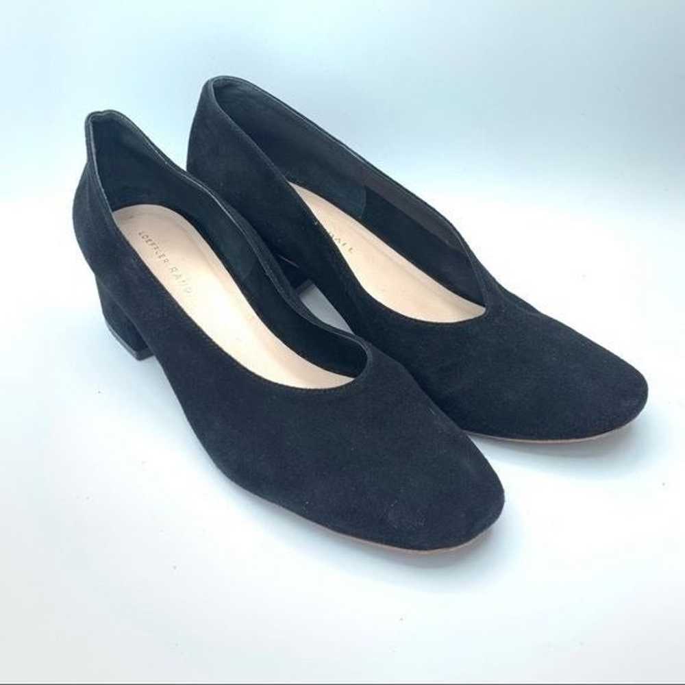 Loeffler Randall Blk Suede Block Pump - image 1