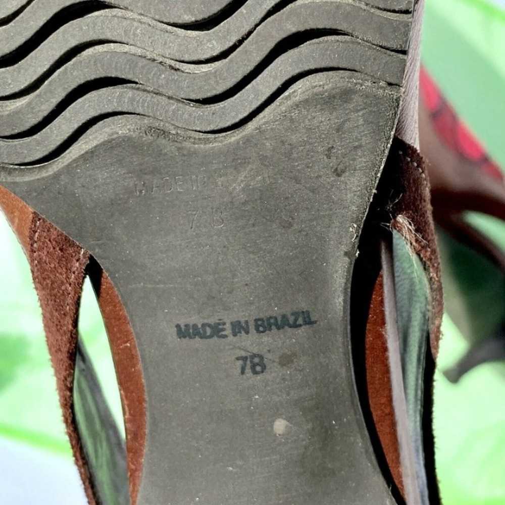 Morenatom Slingback Heels Brazil Sz7B Pointy Toe … - image 5