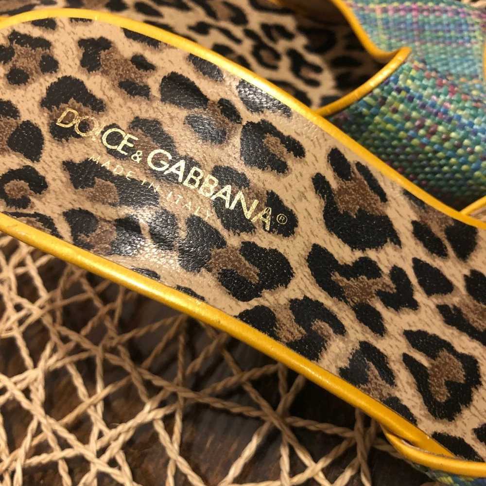 RARE! Y2k Dolce and Gabbana heel/slides - image 6