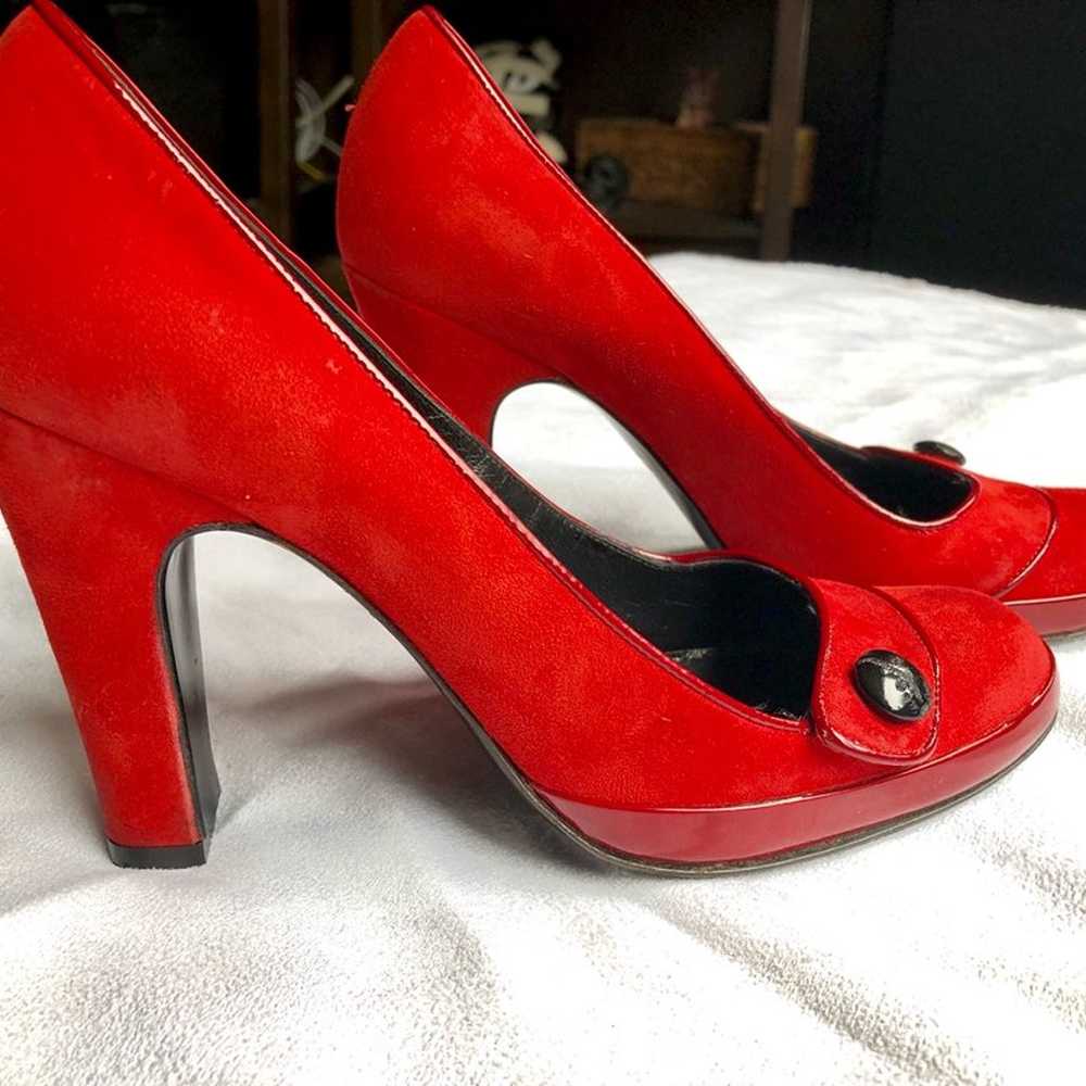 Marc Jacobs Red Suede Pump - image 3